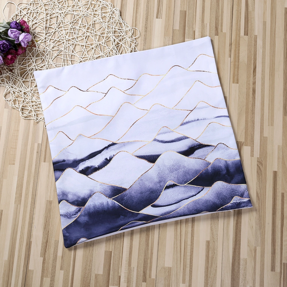 Mountains Rivers Sun Moon Pattern Car Square Pillowcases Decoration