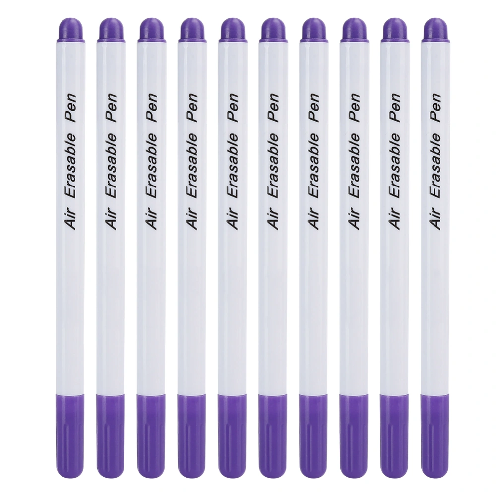 10pcs DIY Water Soluble Erasable Pen Fabric Marker Tailoring Tool AccessoriesSingle Head Purple