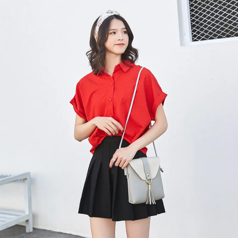 Ladies Variegated Shoulder Bag Soft Snap Closure Convenient Crossbody Bag