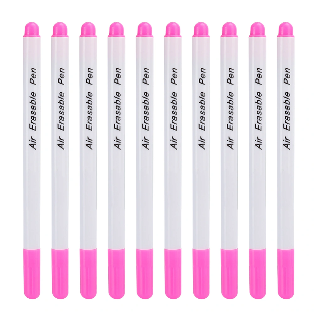 10pcs DIY Water Soluble Erasable Pen Fabric Marker Tailoring Tool AccessoriesSingle Head Rose Red