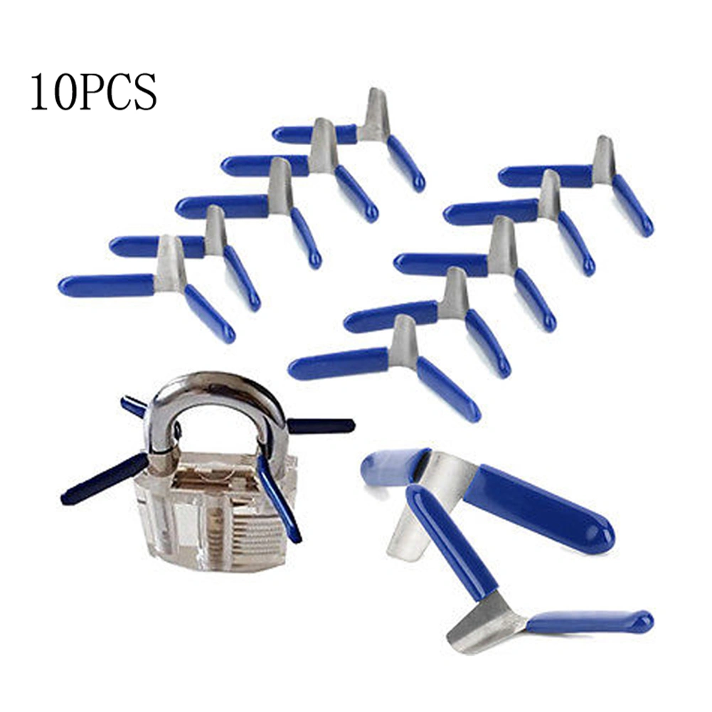 10 Pcs Padlock Picks Set Heavy Duty Pick and Hook Lock Pick Accessories