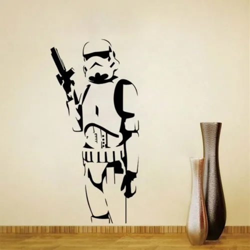 DIY Art Wall Sticker, Star Wars Empire Stormtrooper Decorative Mural