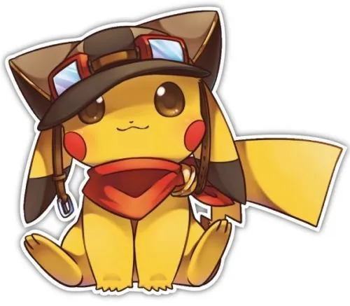 DIY Sticker Waterproof Cartoon Pocket Elf Pikachu Cute Car Sticker