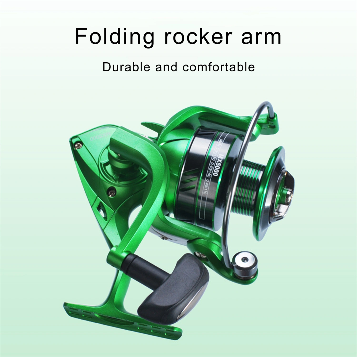 Green Spinning Fishing Reel, 5.2:1/ 4.7:1 High Speed Fishing Reel