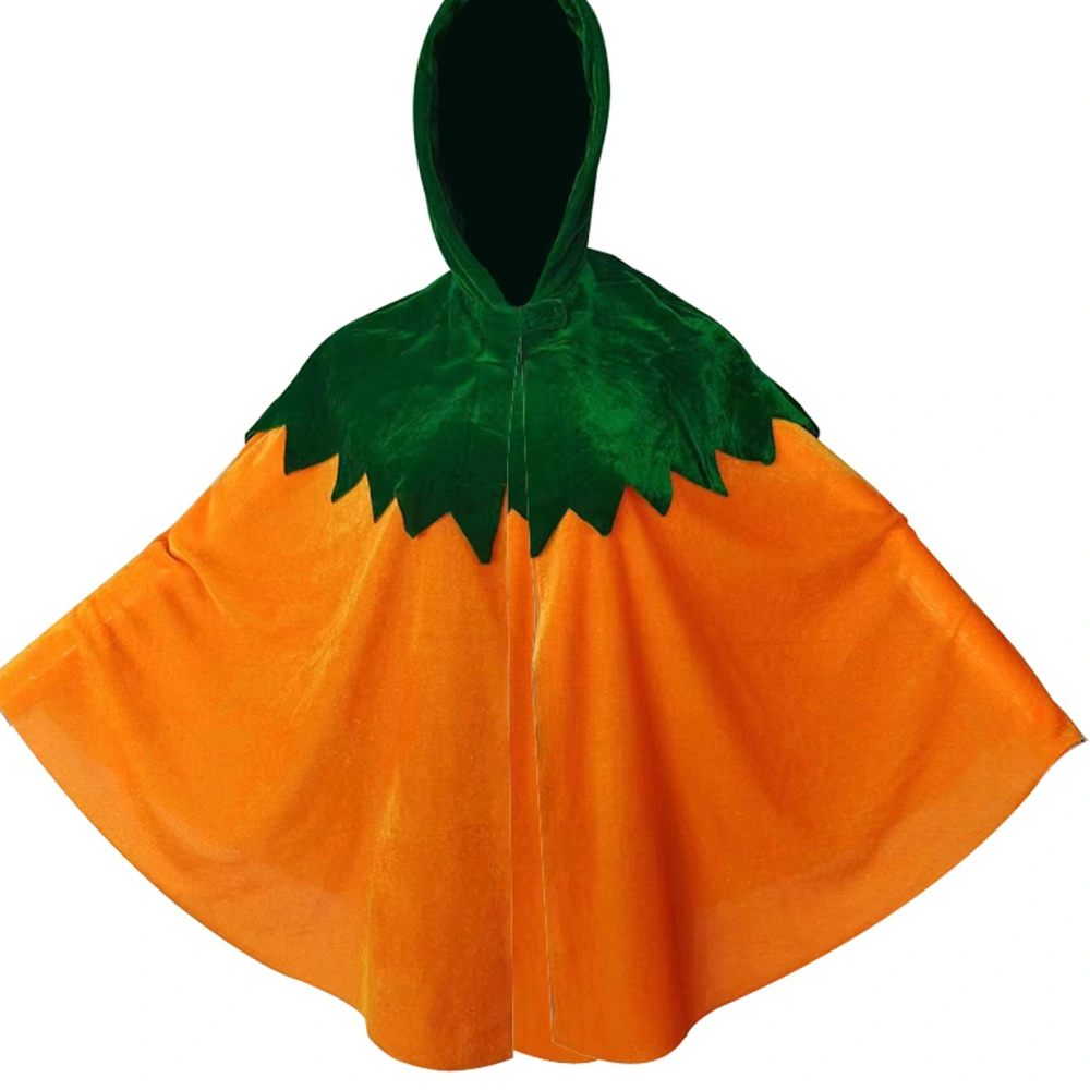 Toddler Boys Girls Halloween Cloak Kids Pumpkin Smile Face Cape