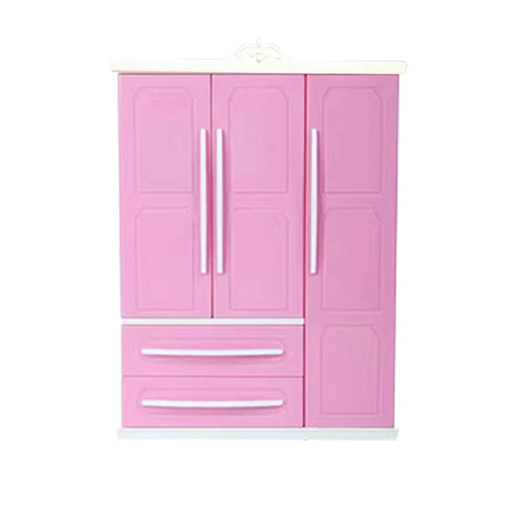 Doll Closet Wardrobe with Multiple Compartments Toys Wardrobe