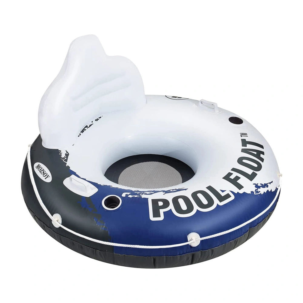 Inflatable Pool Floats, Pool Chair Floating Lounger with Cup Holders