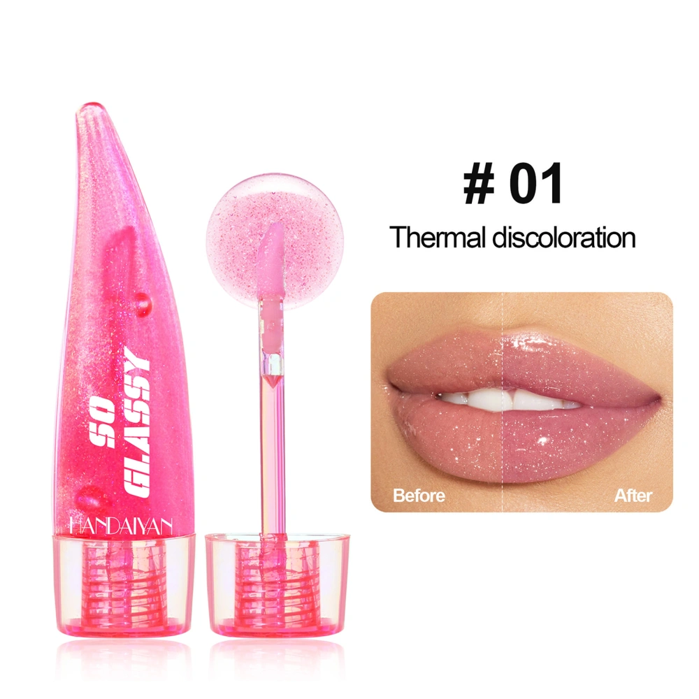 Lip Plumper Gloss with Mirror Finish Moisturizing & Reduce Fine Lines Lip Oil for Girls Women