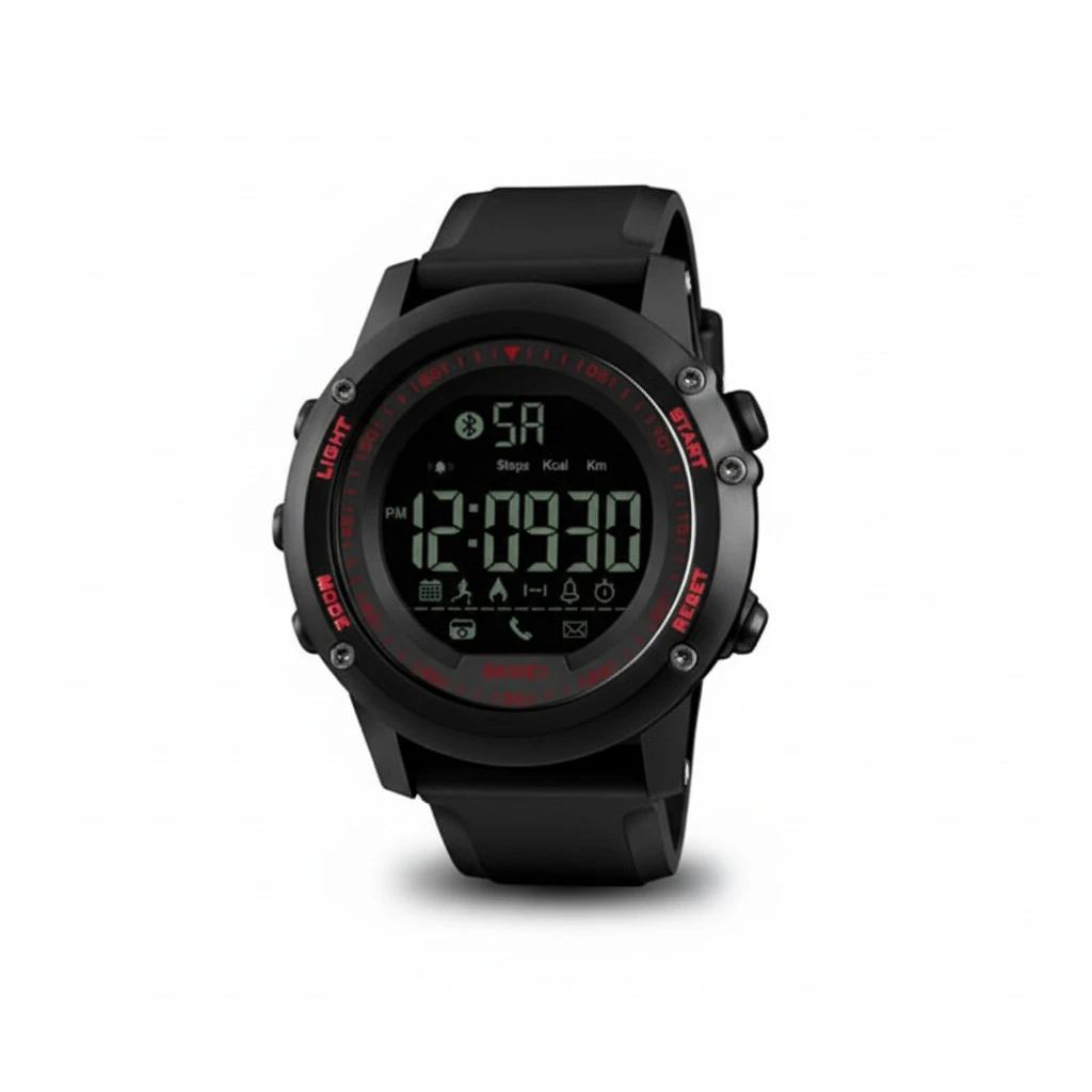 Smart Quartz Watch, Bluetooth Digital Display Pedometer Watch