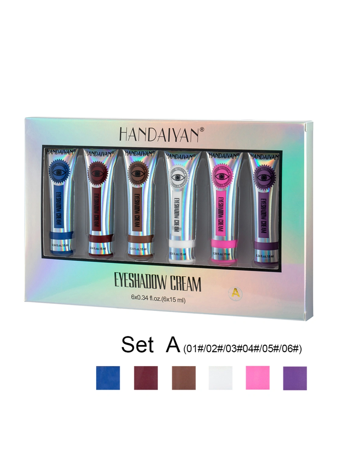 6 Pcs Liquid Eyeshadow, Matte Cream Cosmetic Halloween Makeup