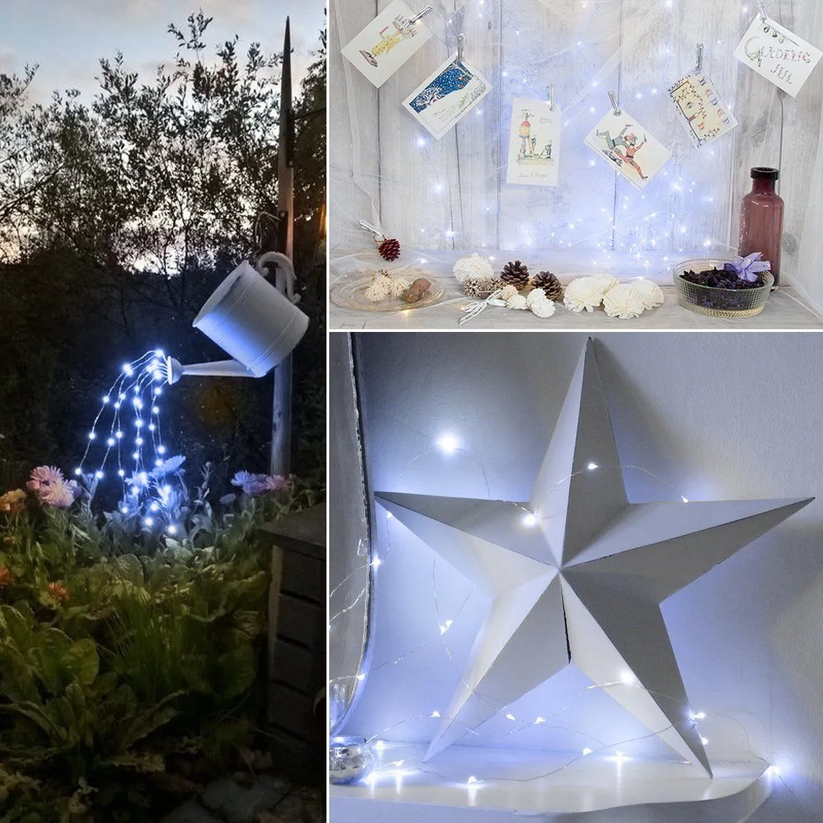 Solar Power String Lights, 100 LED 10M/33Feet Copper Wire String Fairy Light
