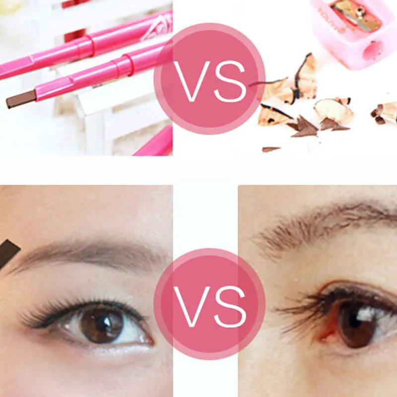 Women Rotate Eyebrow Pencil, Waterproof Natural Cosmetic Tool