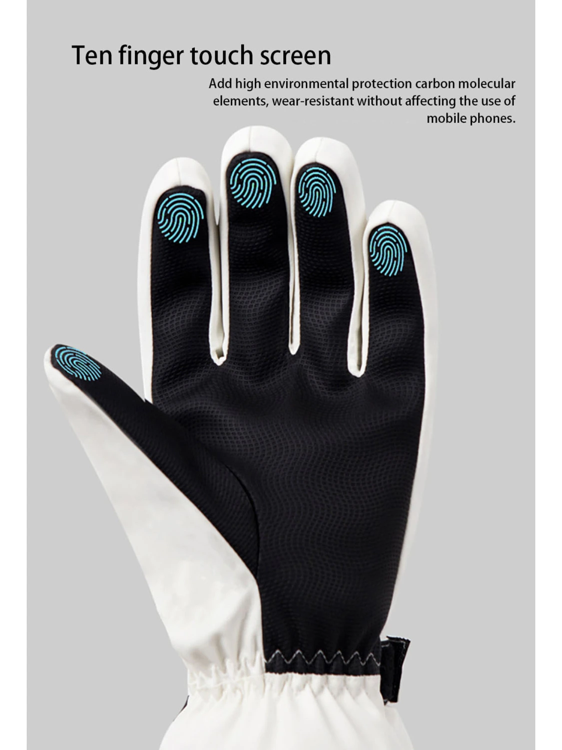 Ski Gloves Waterproof Touchscreen Winter Snow Gloves for Men Women