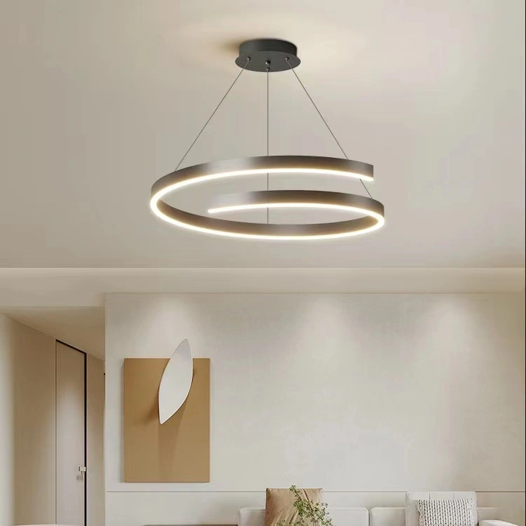 Living Room Ring Chandelier Nordic Art Creative Bedroom