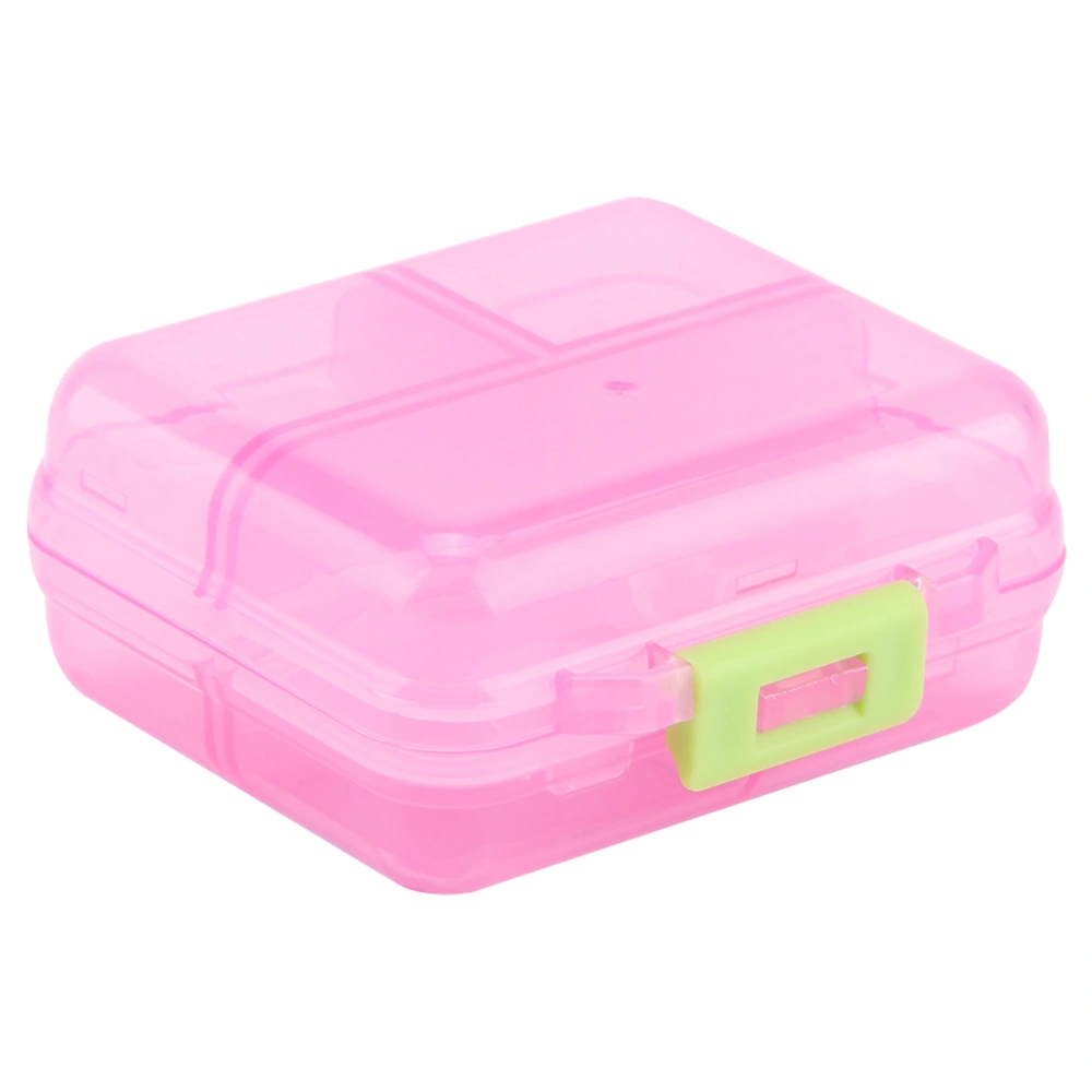 7 Grids Weekly Portable Medicine Tablet Pill Box Organizer Drug Case (Pink)