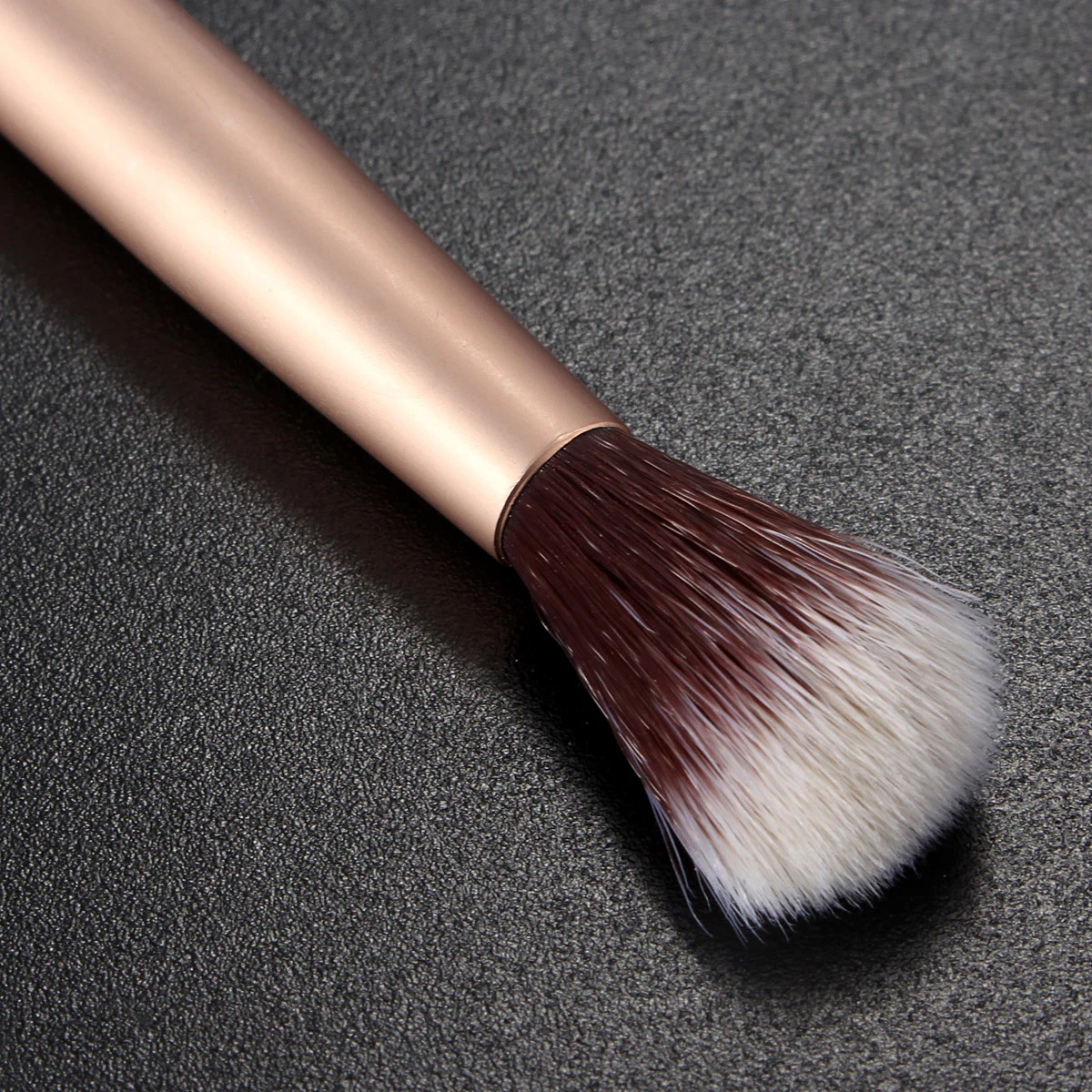 1Pcs Double-Ended Eye Shadow Brush Champagne Gold Soft Makeup Tools