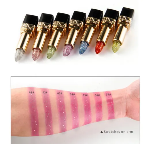Ladies Lip Balm Square Tube Jelly Shiny Color Changing Lipstick