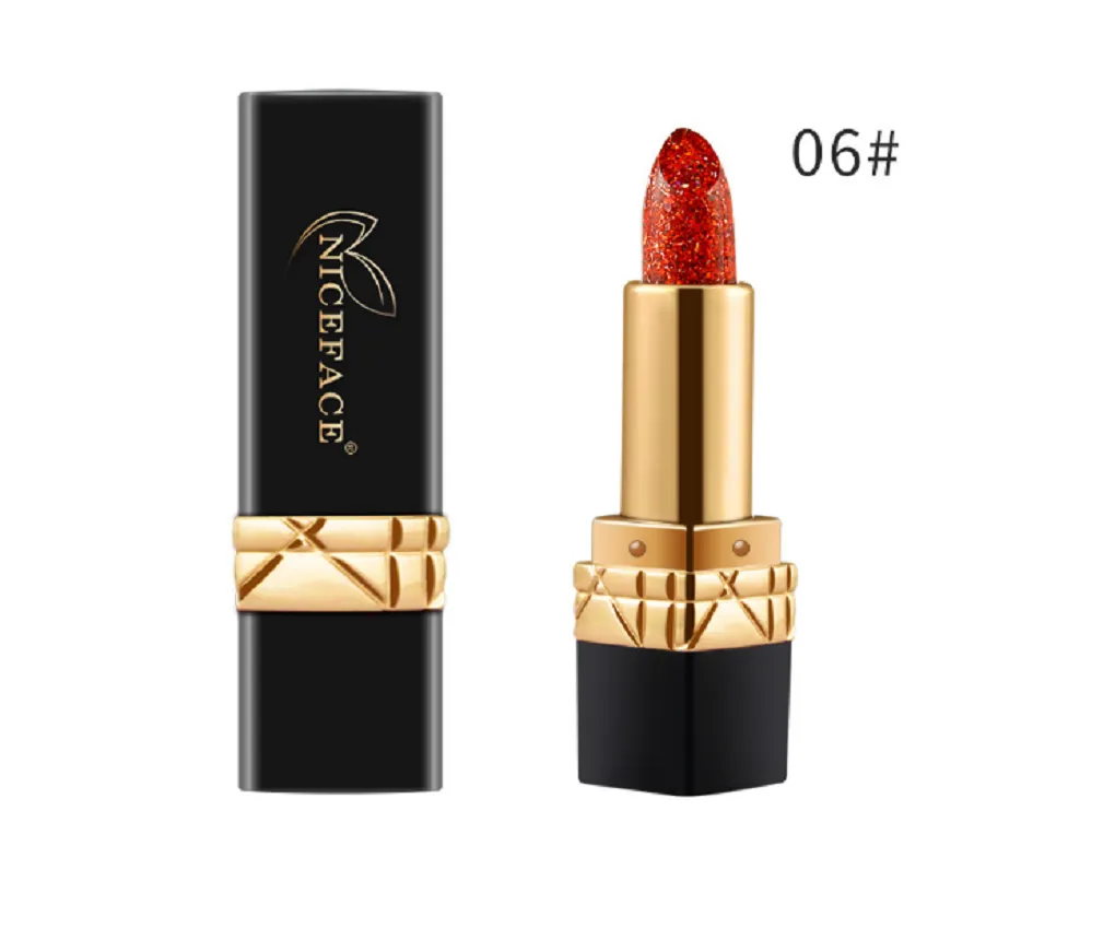 Ladies Lip Balm Square Tube Jelly Shiny Color Changing Lipstick