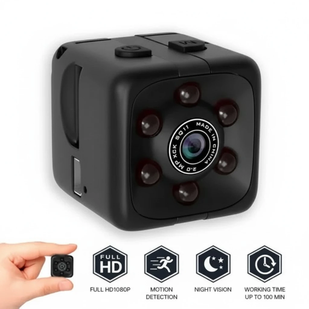 Hidden Mini Spy Camera HD 1080P Hidden Cam with Night Vision Motion Detection
