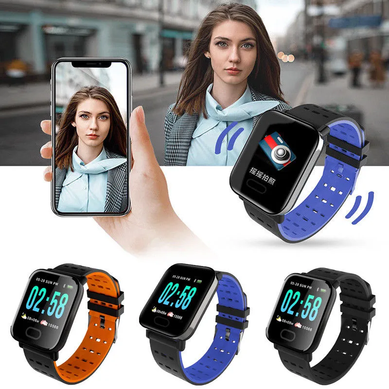 Waterproof Smart Watch, Heart Rate Monitor Bracelet Wristband