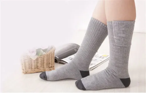 Plug Heated Socks, Warm Feet for Gift Electric Warming Heated