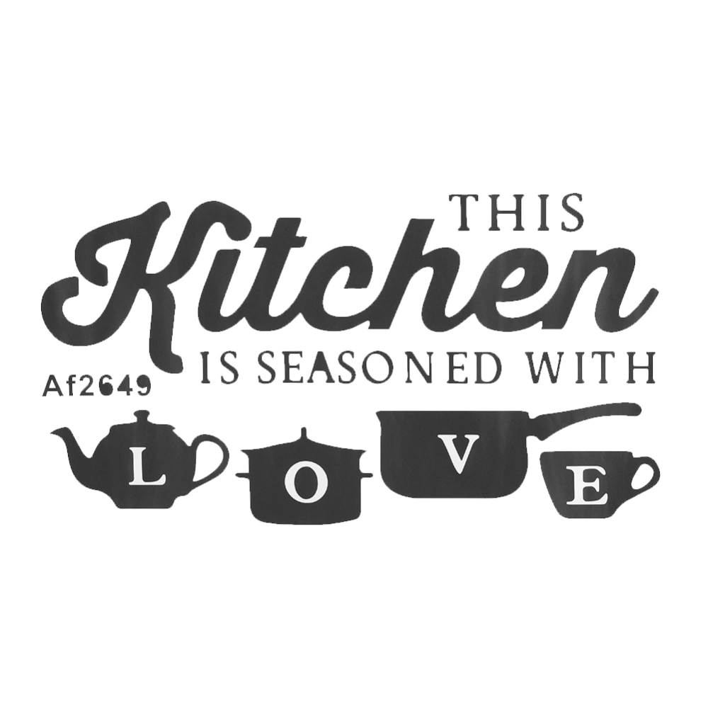 "Love" Removable PVC Wall Sticker Art Home Kitchen Background Decor