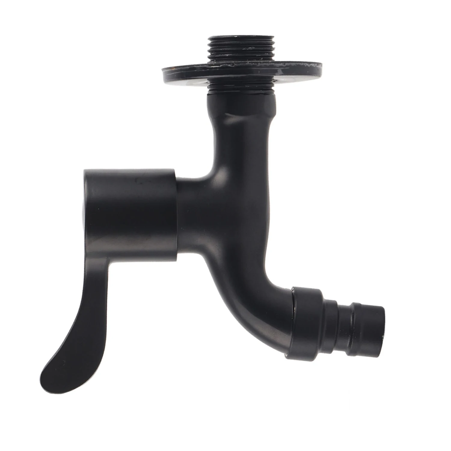 304 Stainless Steel Black Wall Mount Tap Garden Water Faucet for Bathroom(Washing Machine)