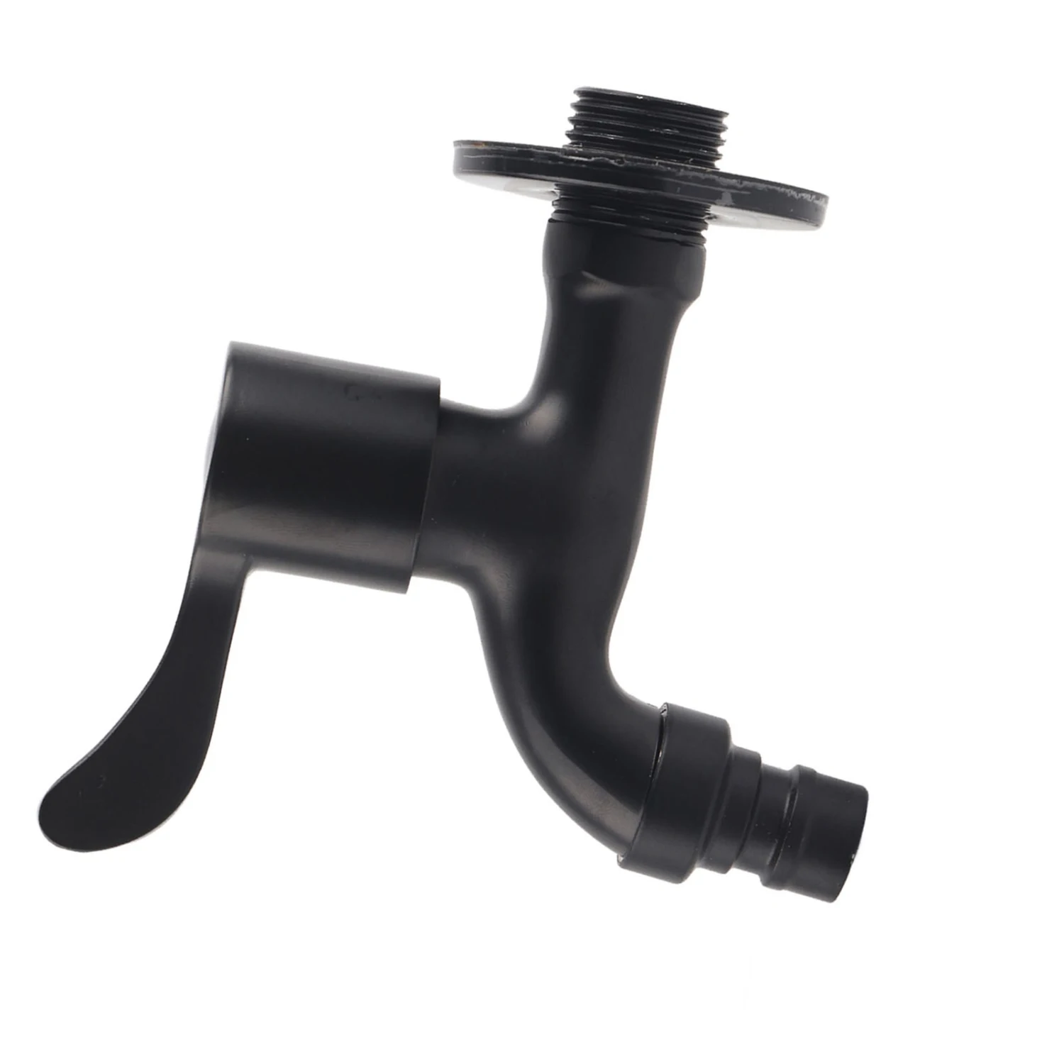 304 Stainless Steel Black Wall Mount Tap Garden Water Faucet for Bathroom(Washing Machine)