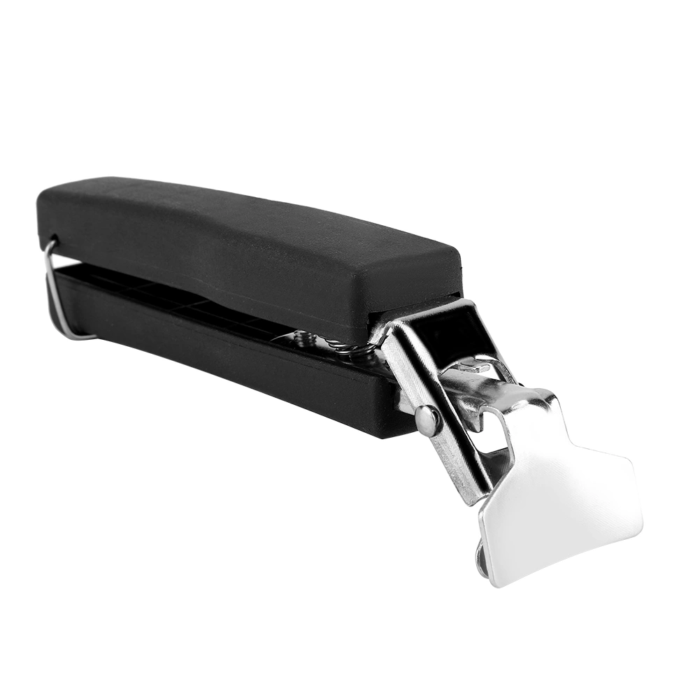 Multi function Anti scald Bowl Clip Dish Clamp Holder Stainless Steel Cooking Tool (Black)