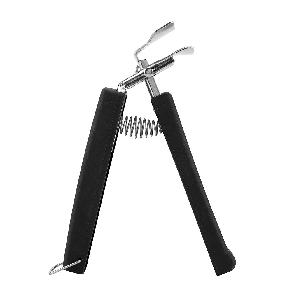 Multi function Anti scald Bowl Clip Dish Clamp Holder Stainless Steel Cooking Tool (Black)