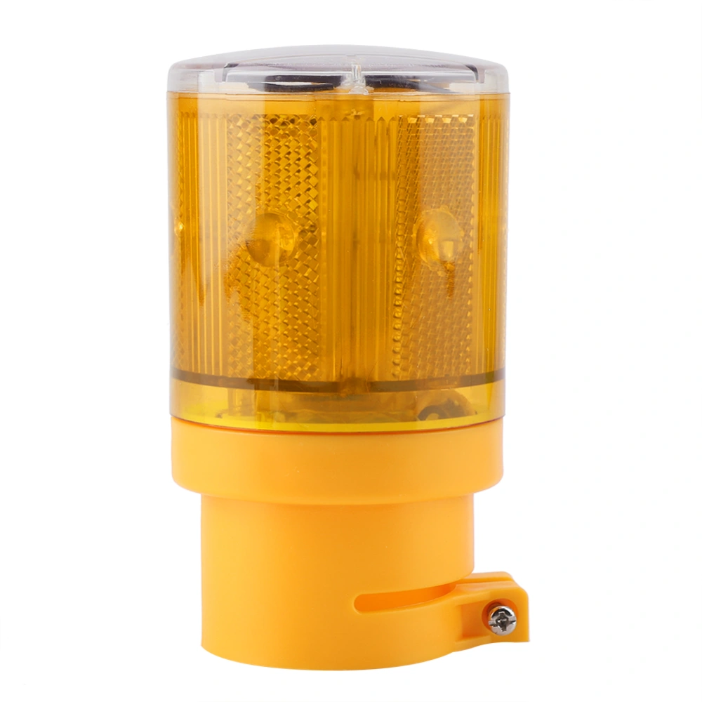 Flashing LED Warning Signal Light Solar Power Emergency Security Alarm Strobe Lamp (Yellow)