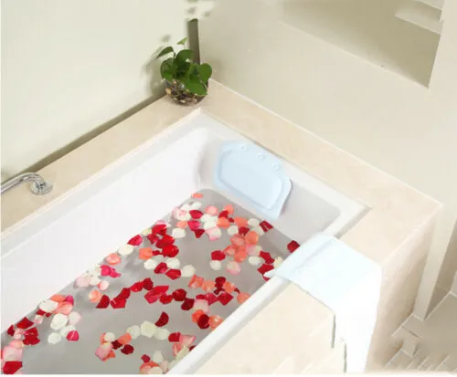 Bath Pillow, PVC Bathroom Spa Bath Pillows Cups Rest Pillows