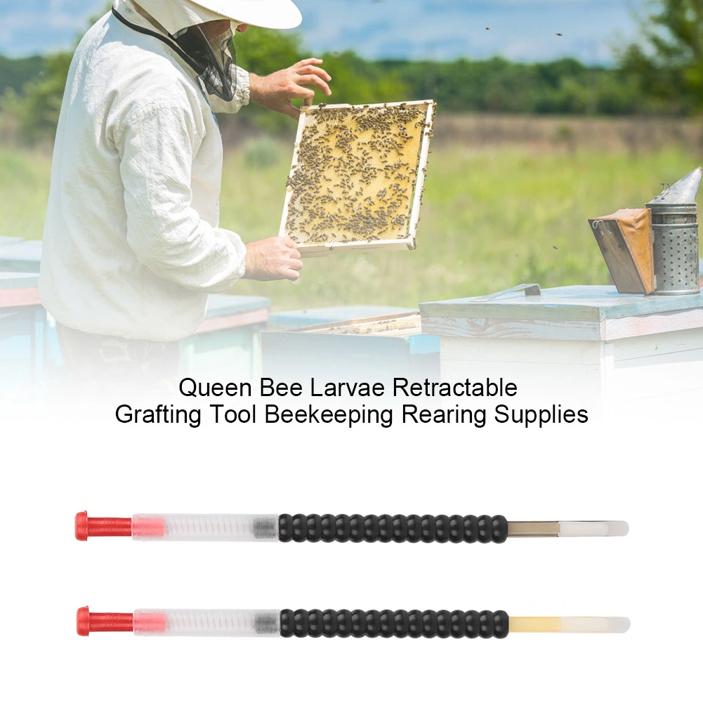 2Pcs Queen Bee Larvae Retractable Grafting Tool Beekeeping Rearing Supplies Tools