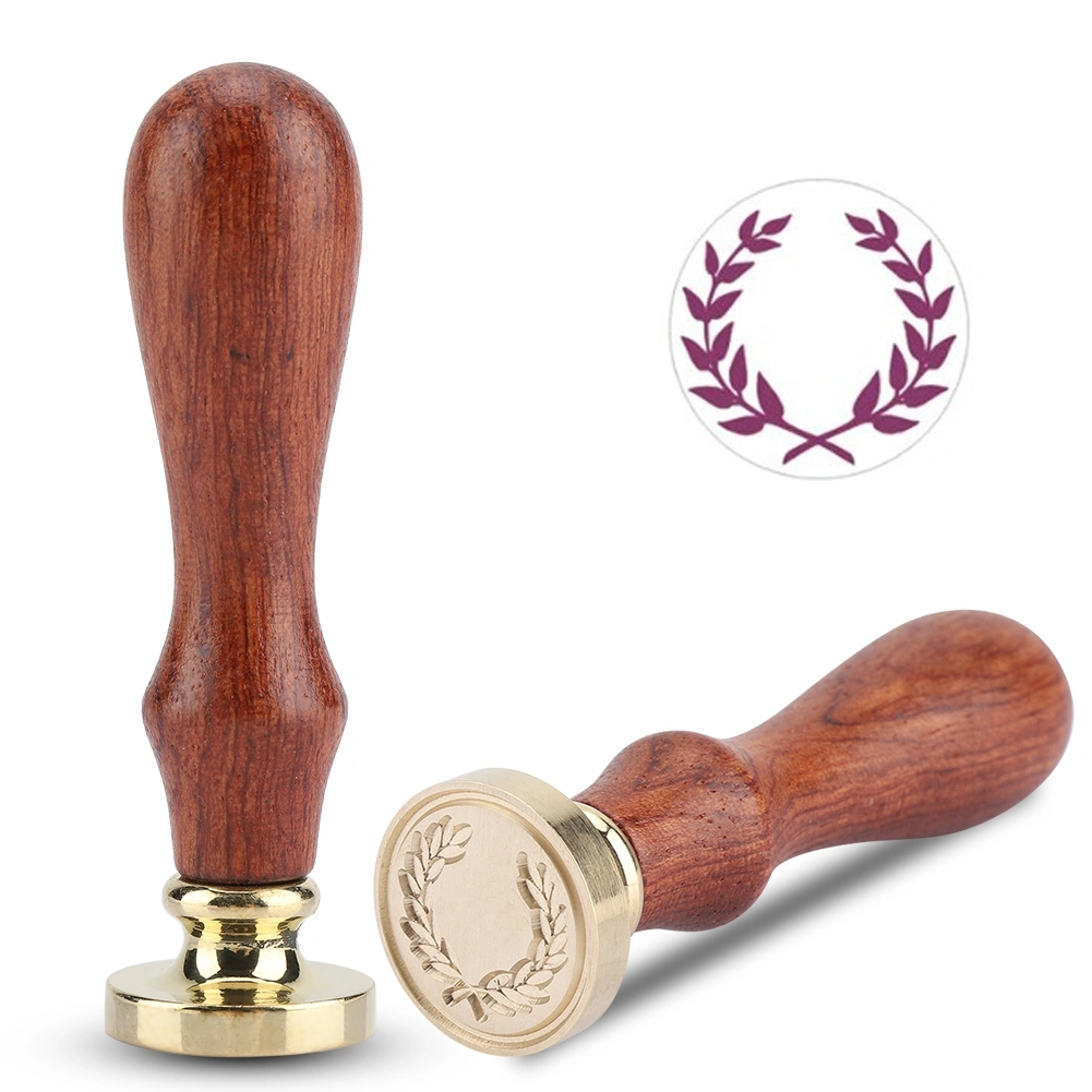1Pc Retro Wood Sealing Wax Sticks Classic Seal Stamp for Wedding Invitation Cards(091)