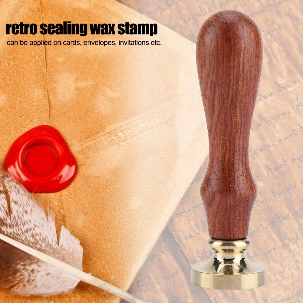 1Pc Retro Wood Sealing Wax Sticks Classic Seal Stamp for Wedding Invitation Cards(091)