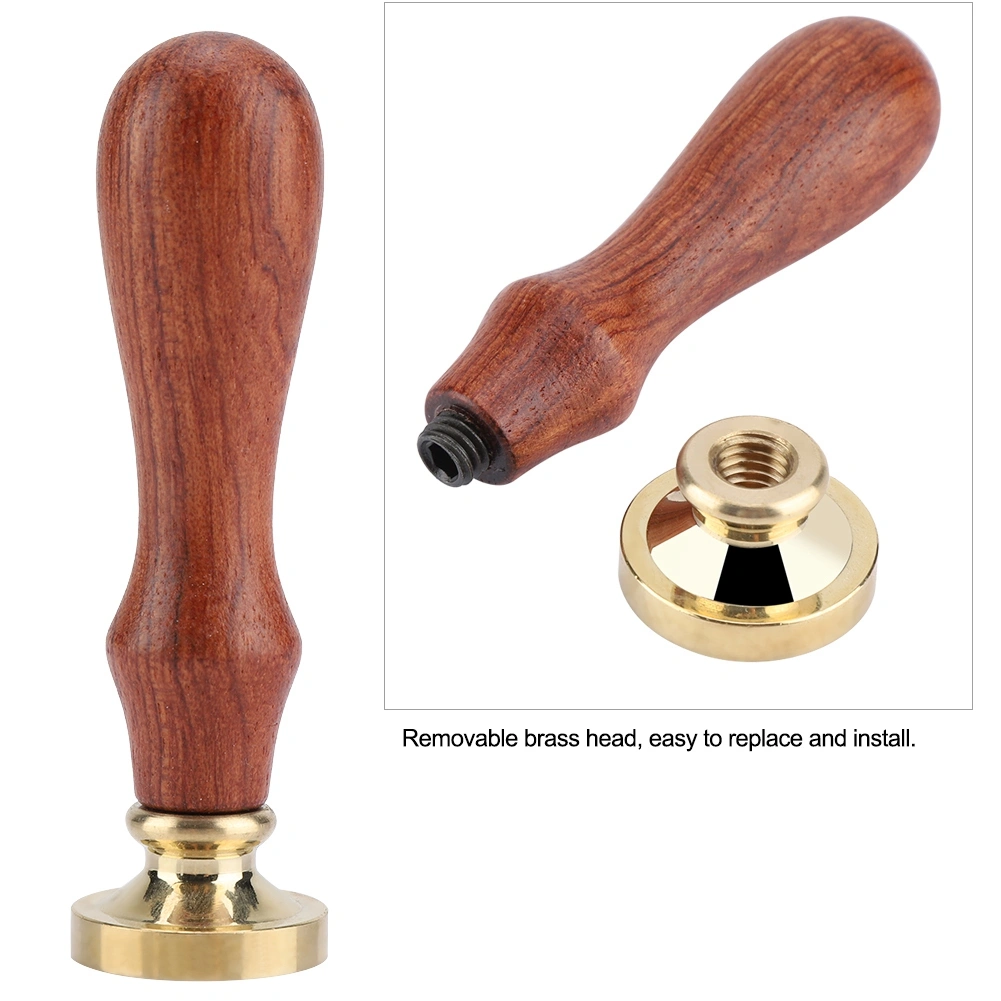 1Pc Retro Wood Sealing Wax Sticks Classic Seal Stamp for Wedding Invitation Cards(091)