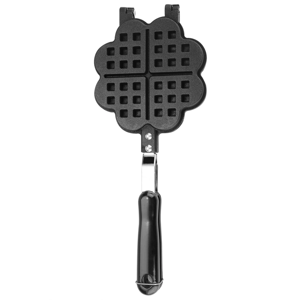 Heart Shape Household Kitchen Gas NOn Stick Waffle Maker Pan Mould Mold Press Plate Baking Tool