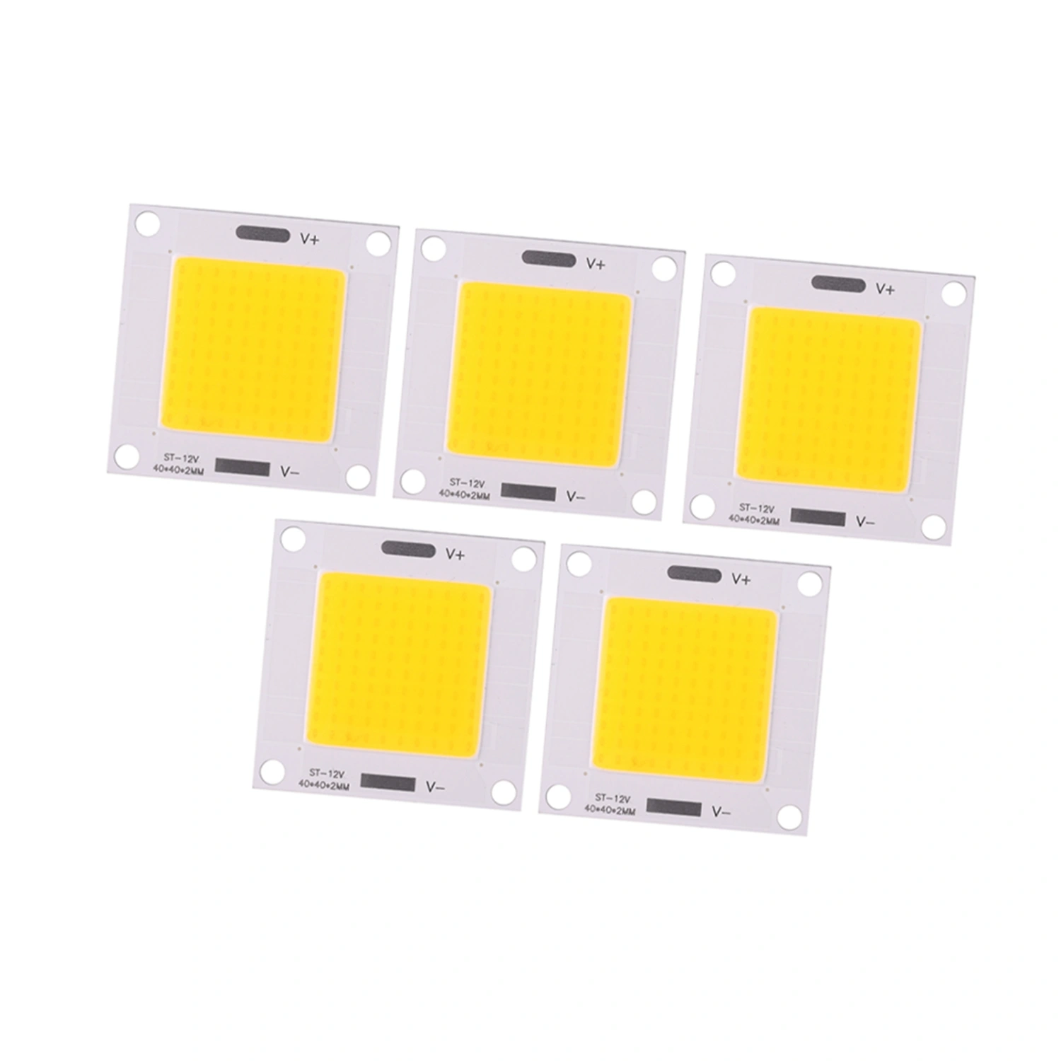 5pcs/set High Power 50W COB LED Integrated Lamp Chip for DIY Light Bulb Floodlight (Warm Light)