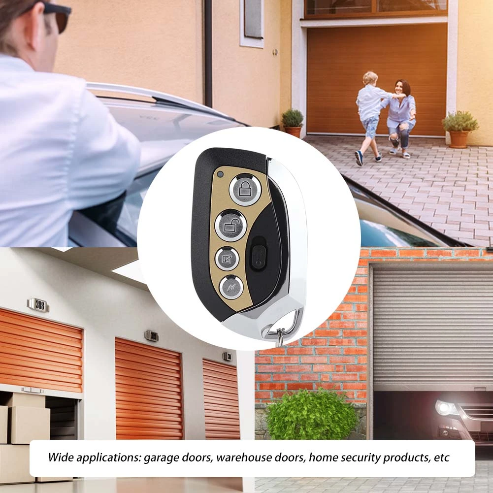 433MHz Universal Copy Remote Controller Garage Door Opener Security Cloning Key Lock