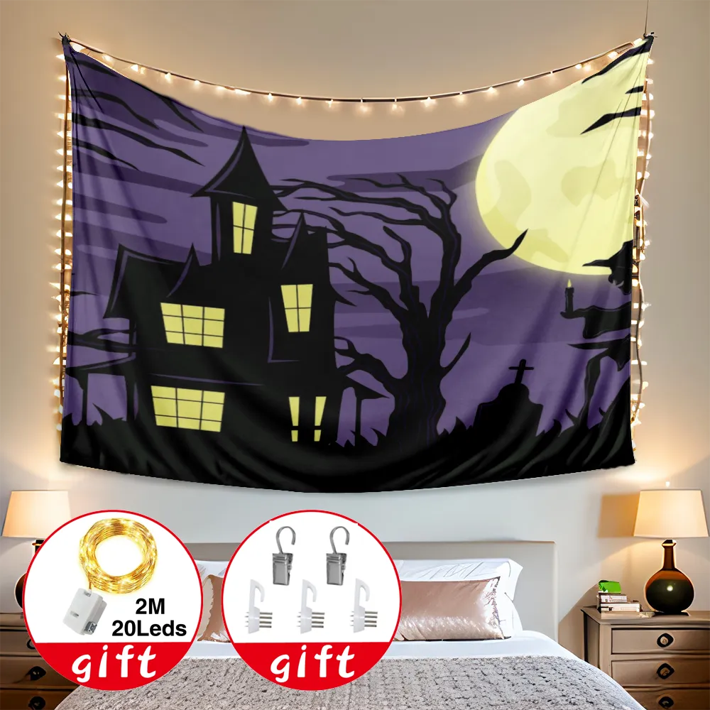 Halloween Decorative Tapestry, Halloween Decorations Halloween Tapestry, for Living Room Bedroom Dorm,#324