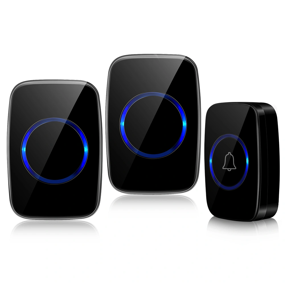 Wireless Doorbell, Ring Door Bell Chime Kit, Waterproof 2 Plug in Receiver and 1 Battery