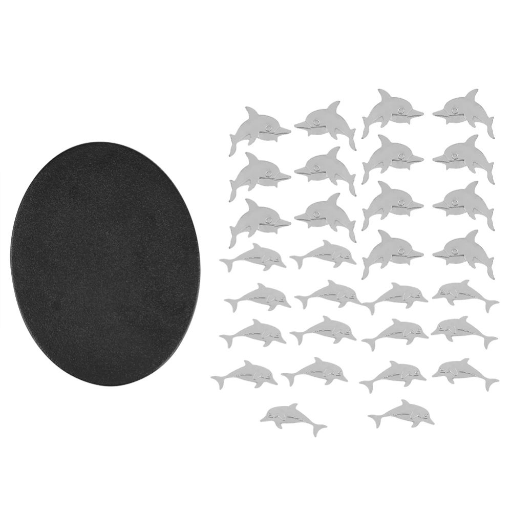 Personality Magnetic Circle Color Fish Dolphin Butterfly Desktop Decoration(Dolphin）