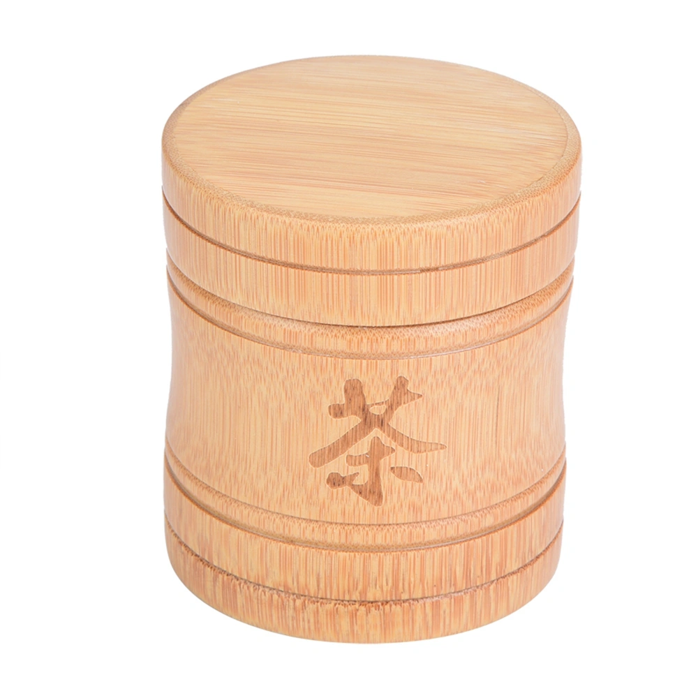 Portable Lightweight Bamboo Tea Jar Storage Holder Container Box