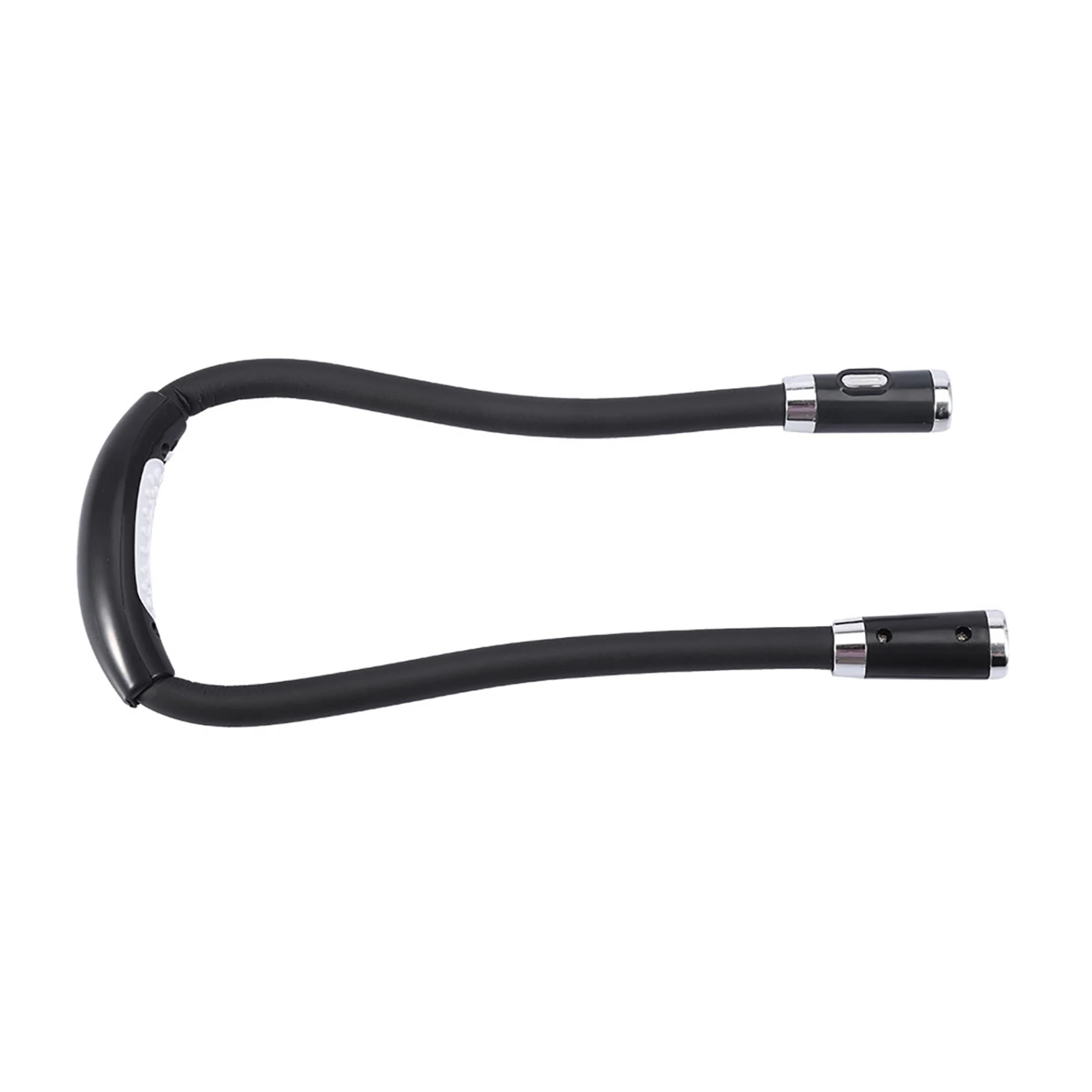 Flexible Neck Hanging Hug LED Light Hands Free Adjustable Bendable Lamp Night Reading (Black)
