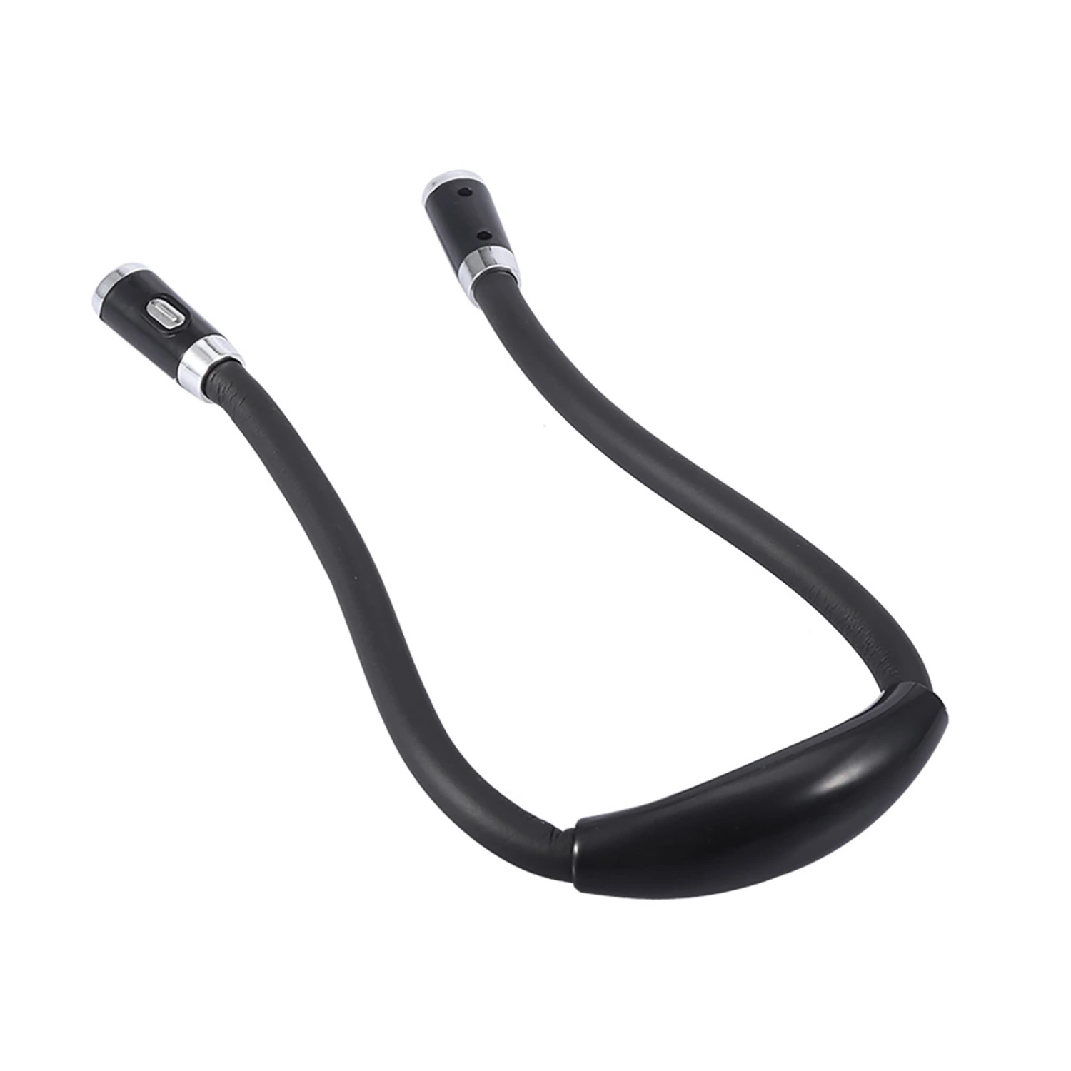 Flexible Neck Hanging Hug LED Light Hands Free Adjustable Bendable Lamp Night Reading (Black)
