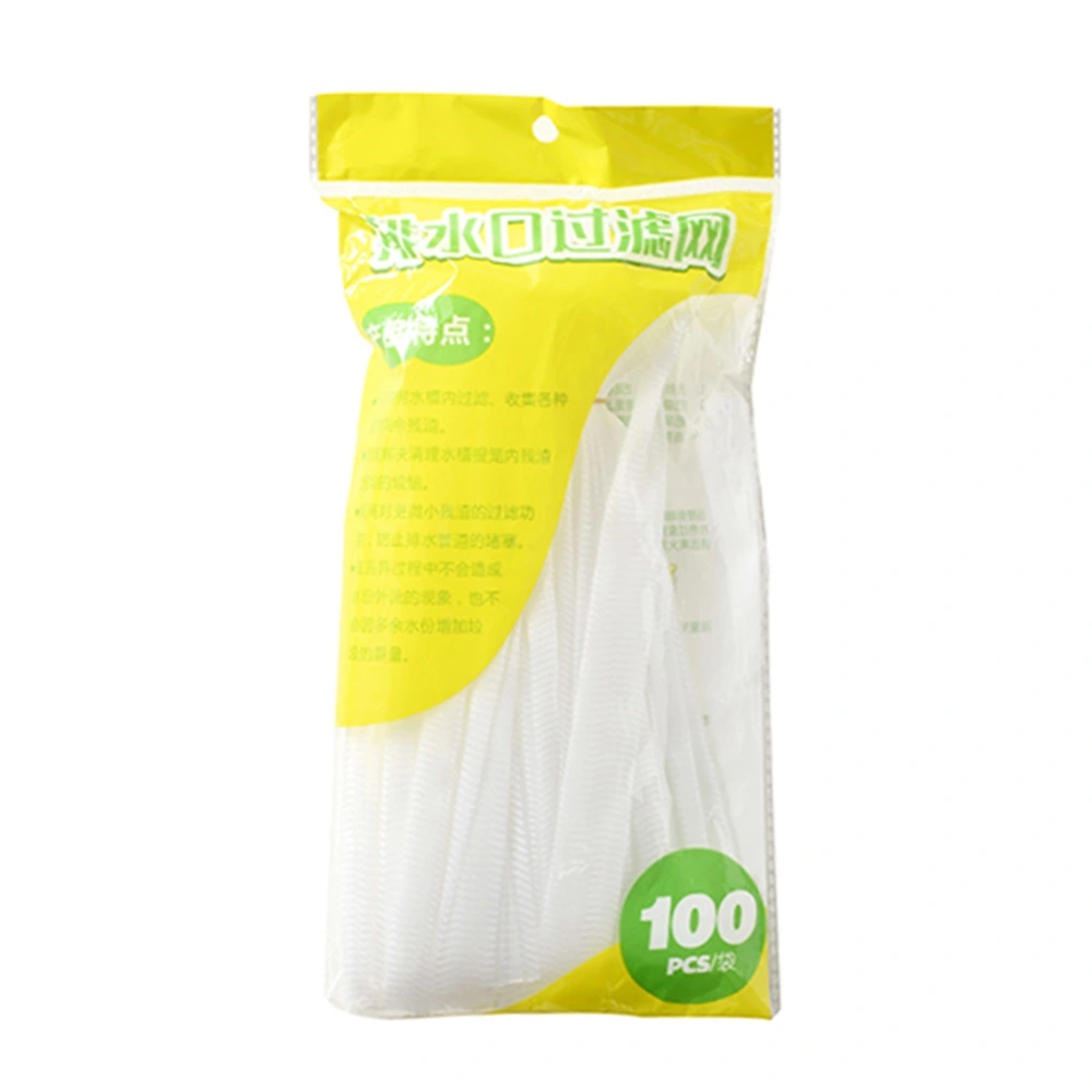 100pcs/set Kitchen Sink Drain Strainer Disposable Mesh Bag Residue Waste Filter Bags Catcher