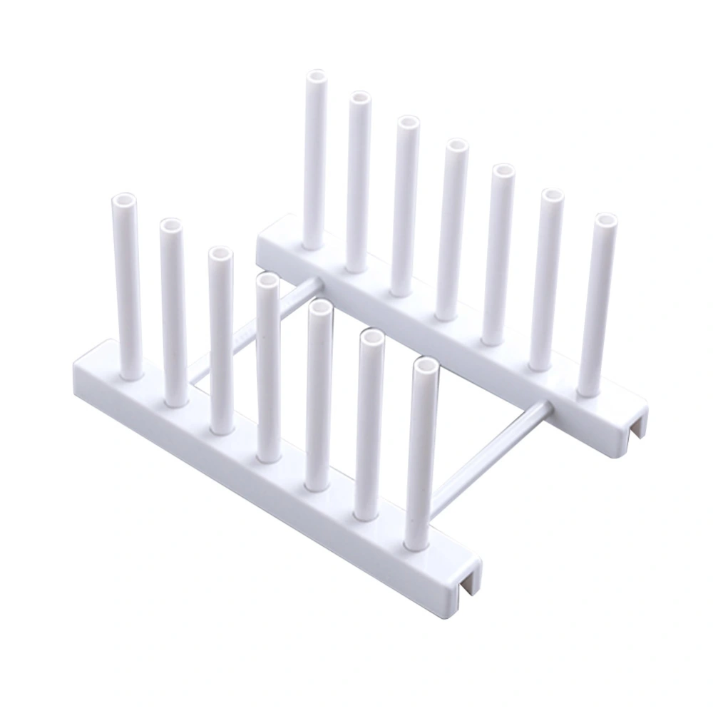 1Pc Removable Dish Plate Drying Rack Draining Board Stand Holder for Kitchen Supplies(White)