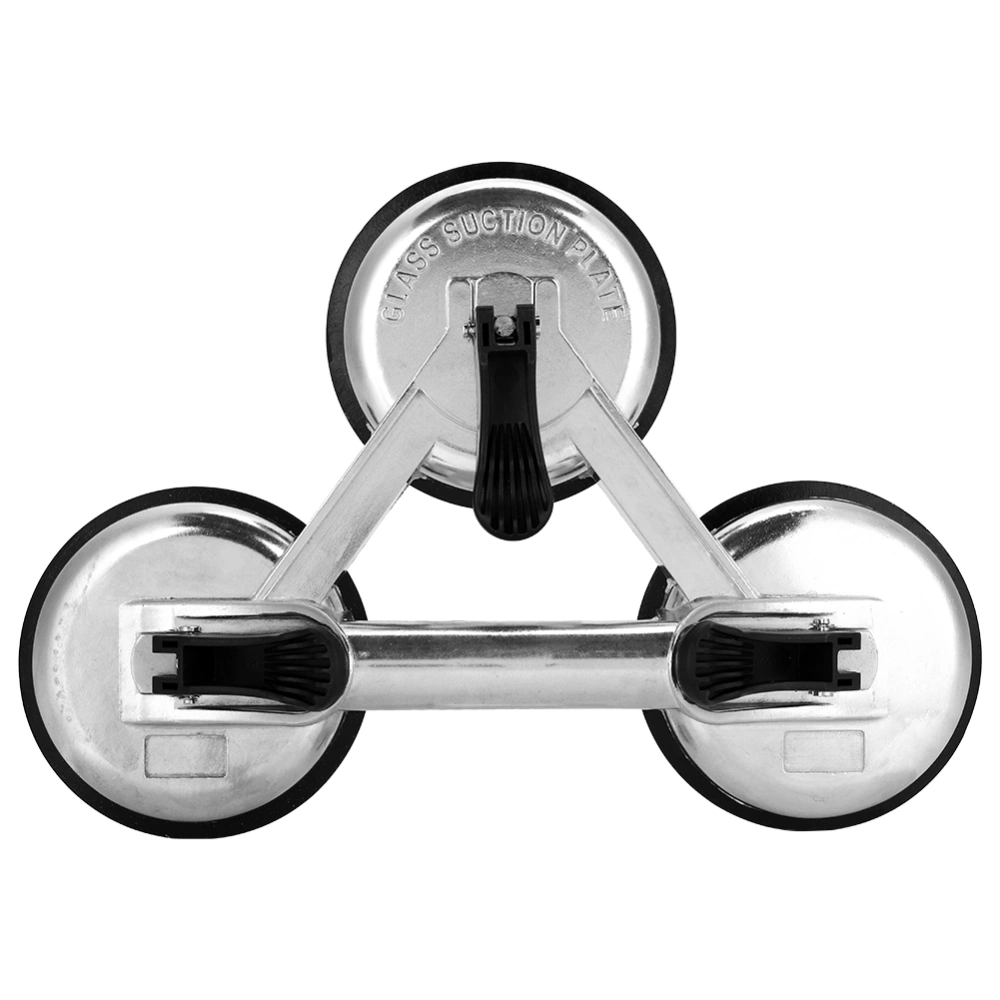 Aluminum Alloy 3 Plates Vacuum Suction Cup Glass Lifter Puller for Moving Glasses Tiles Mirrors