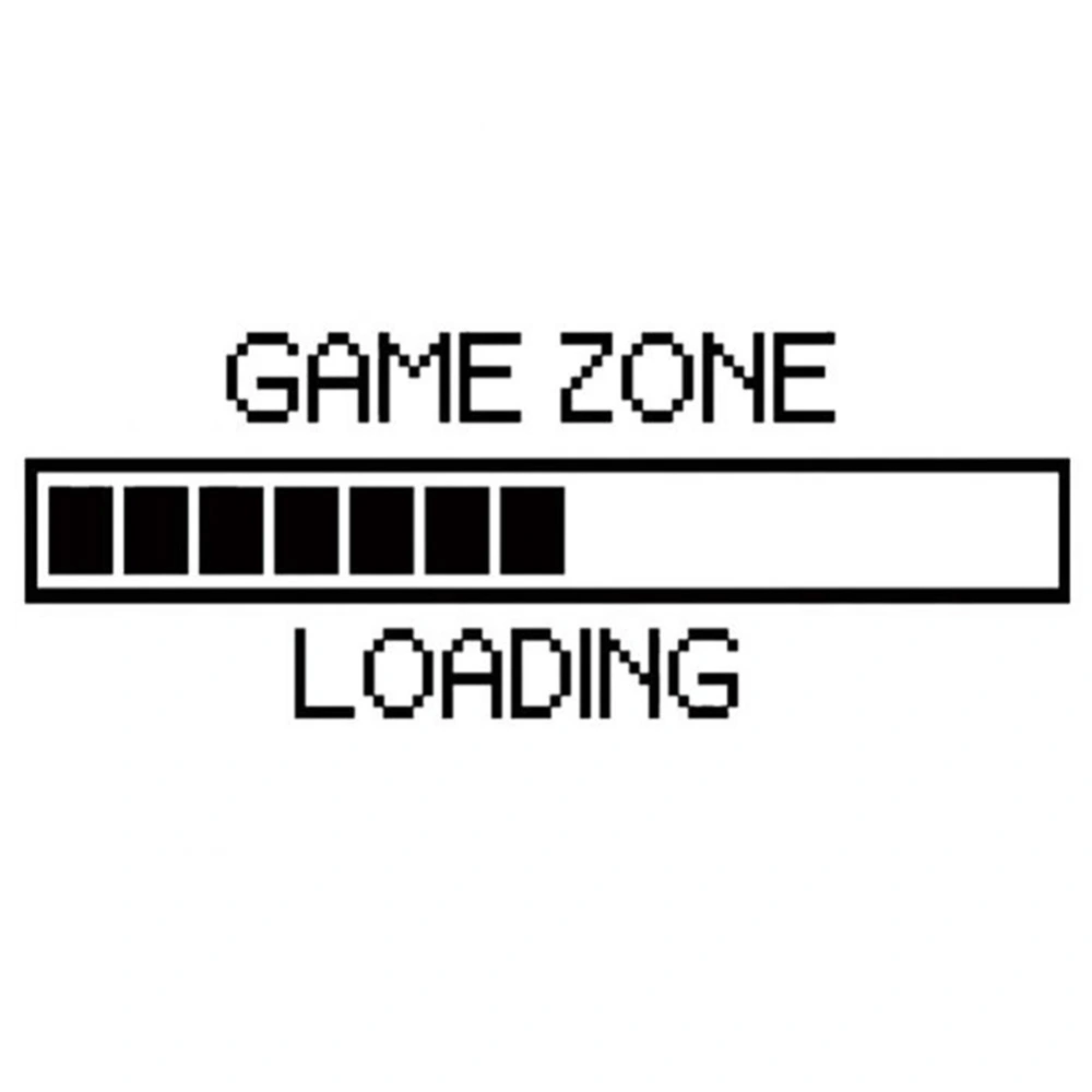 Game Zone Loading Vinyl Wall Decal Sticker for Children Room Bedroom Background Home Decor(M)