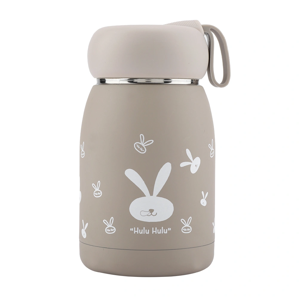 Stainless Steel Cute Rabbit Pattern Vacuum Cup Mug Thermos Cup Water Bottle (Coffee)